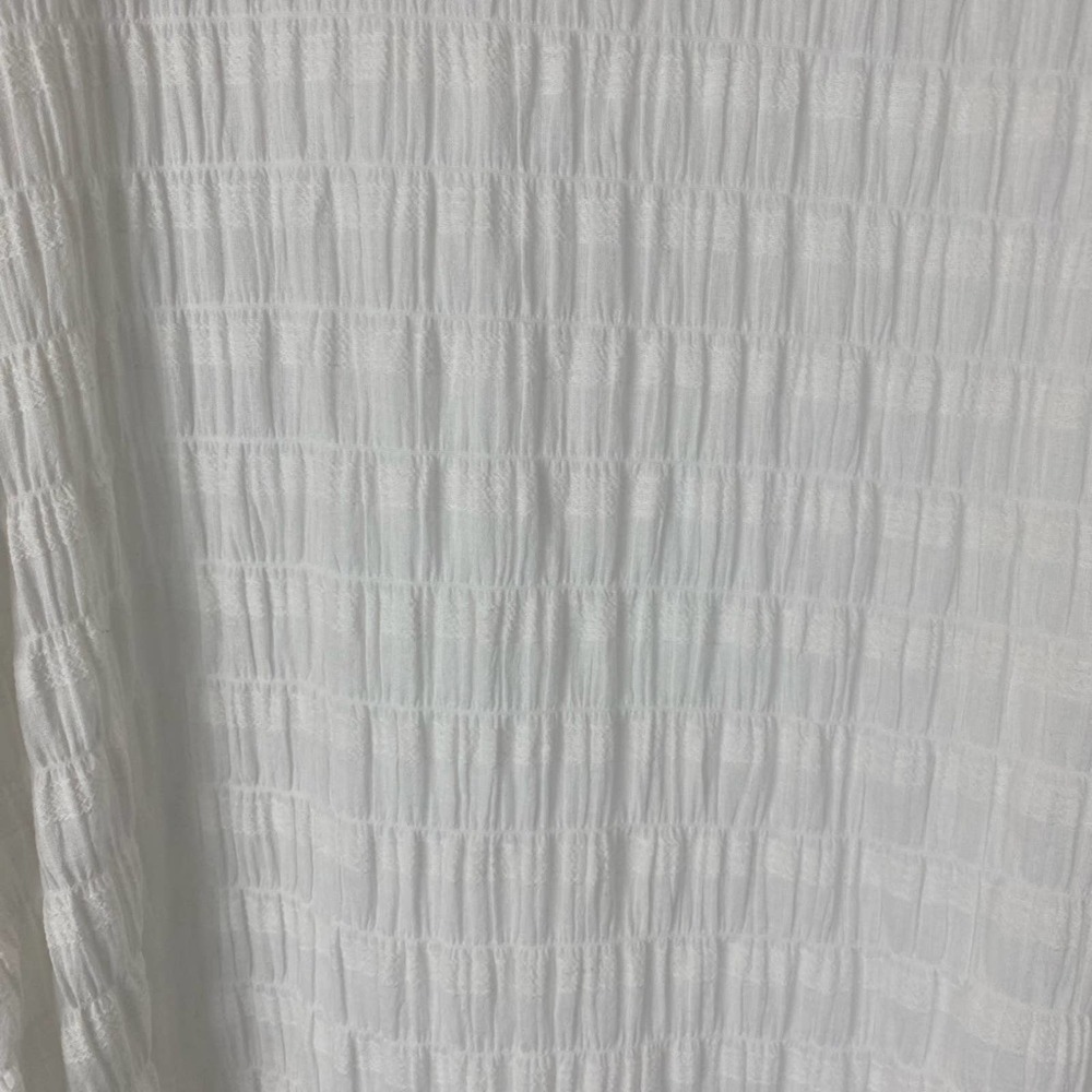 Bb Dakota Steve Madden White Textured Puff Sleeve Mini Dress size Small - Picture 7 of 8